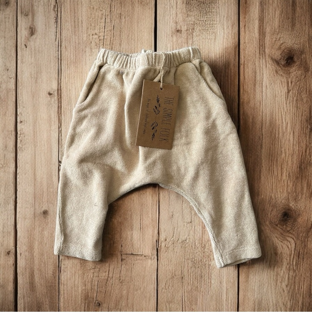 The Simple Folk The Terry Trouser in Ecru